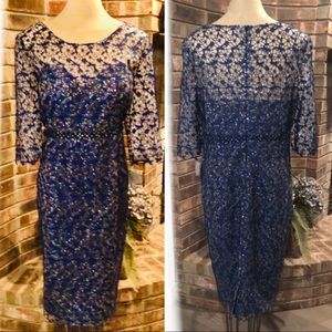 NWT BLUE FORMAL MIDI DRESS MOTHER OF THE BRIDE 💙